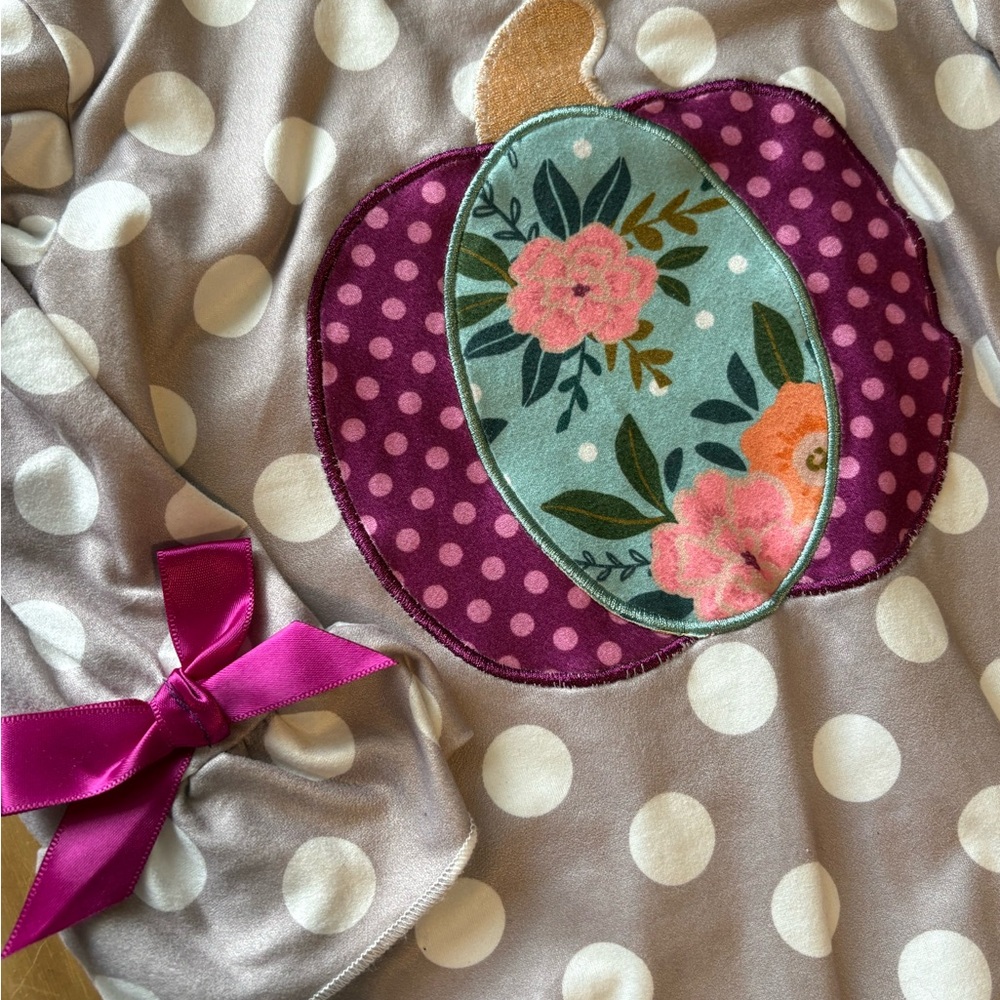 Marie Nicole • Floral Pumpkin Polka Dot • Bodysuit
